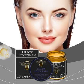 Lavender Grass-Fed Tallow Honey Moisturizing Balm, 100% Grass-Fed Tallow, Organic Olive Oil & Beeswax Natural Hydrating Cream