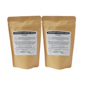 2-Pack Activated Charcoal Facial Mask - Deep Cleansing & Pore Purifying Skin Care Bundle for Acne, Blackheads, and Radiant, Refreshed Complexion