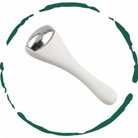 BeNat Stainless Steel Eye & Face Ice Roller Massager - Cooling Facial Massage Tool for De-Puffing, Lifting & Dark Circles